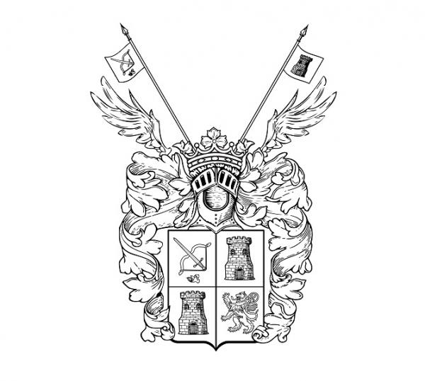 Simon Kozhin. Generic coat of arms nobility Kozhin