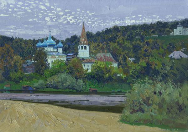 Simon Kozhin. Annunciation Cathedral from the river Klyazma