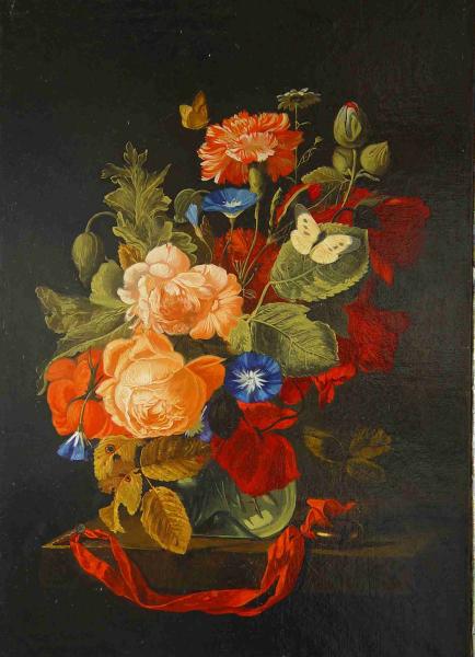 Simon Kozhin. opy by Simon Verelst "Flowers in vase".