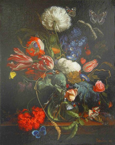 Simon Kozhin. Copy by Yan Davids de Heem "Vase of flouwers".