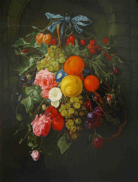 Simon Kozhin. Imitation of Cornelius De Heem" Still Life with Flowers".