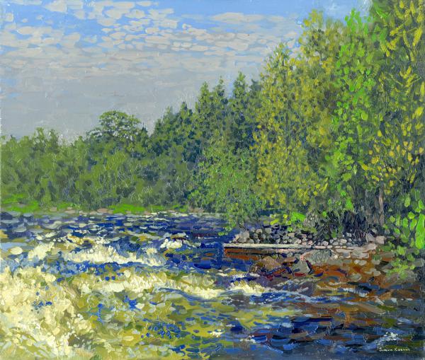 Simon Kozhin. Kolvica's river.