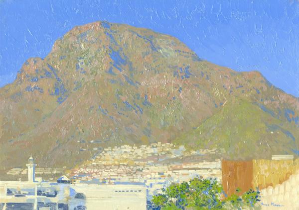 Simon Kozhin. Costa Adeje. Canary Islands. Tenerife. Spain. 2013. Oil on canvas on cardboard, oil. 25 x 35 cm.