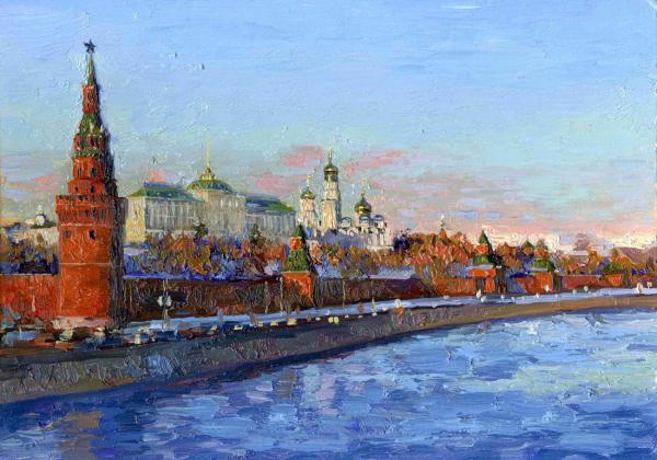 Simon Kozhin. View of the Kremlin.