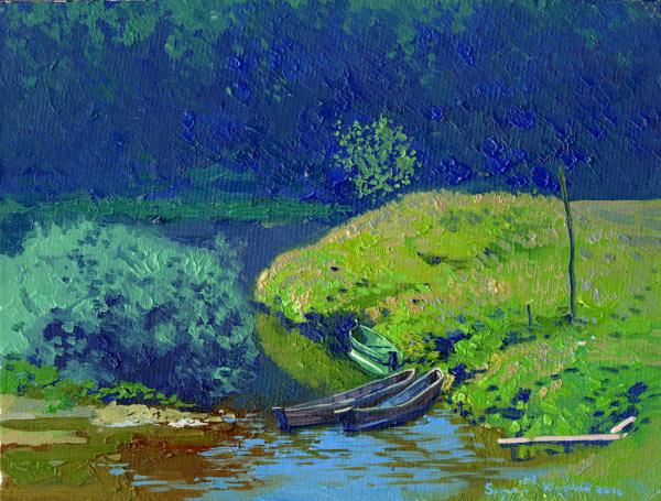 Simon Kozhin. Boats. Chusovaya River. Kyn. Urals.