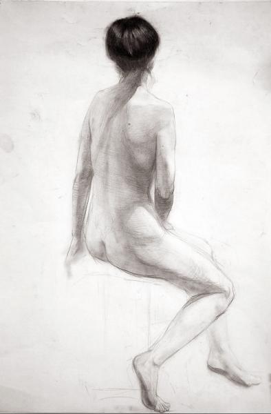 Simon Kozhin. Seated Nude.