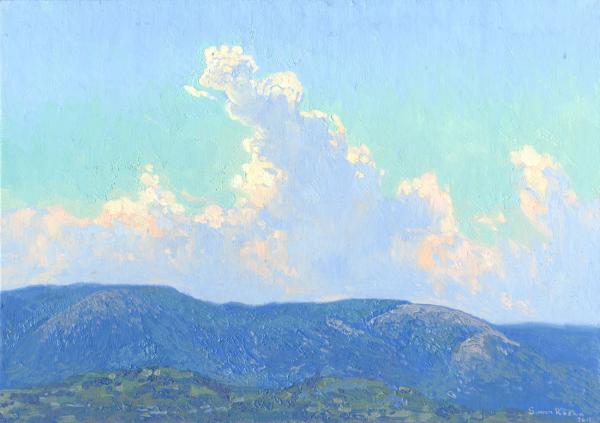 Simon Kozhin. Cloud. Rhodes. 2014. Canvas on cardboard, oil. 25 x 35 cm.