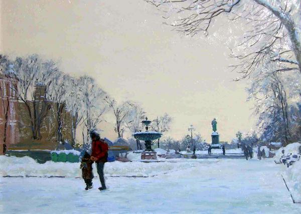 Simon Kozhin. Pushkinskaya Square. To School.