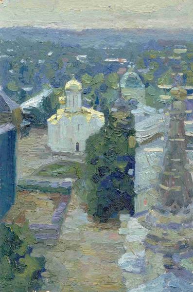 Simon Kozhin. View of the Holy Trinity-St Lavra.