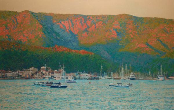 Simon Kozhin. Evening in Marmaris. Turkey. 2014 Oil on canvas. 70 x 110 cm.