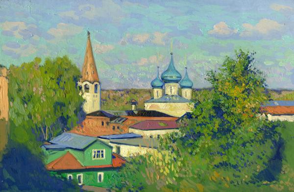 Simon Kozhin. View of the Annunciation Cathedral.