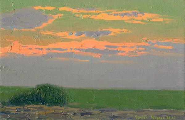 Simon Kozhin. Sunset in the field