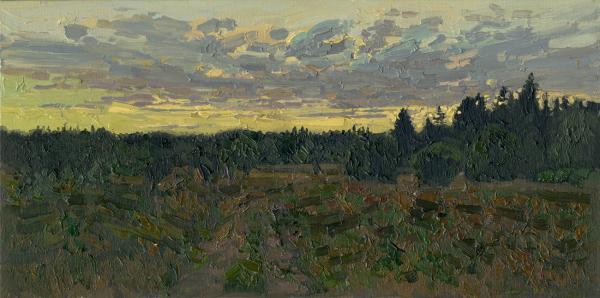 Simon Kozhin. Sunset in Zhitkovo
