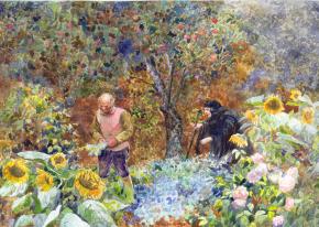 Simon Kozhin. Illustration for fairy tale the Brothers Grimm "Rapunzel."