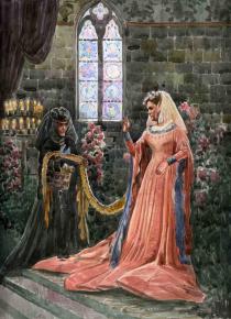 Simon Kozhin. Illustration for the Brothers Grimm fairy tale "Rapunzel".