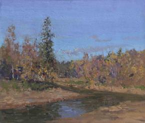 Simon Kozhin. Abramtsevo ponds. The Vorya river.