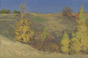 Simon Kozhin. Birches. Golden autumn.