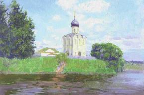 Simon Kozhin. Church on the Nerl river