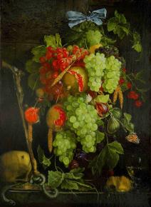 Simon Kozhin. Copy by Yan Davids De Heem "Garland of fruit with Crucifix".