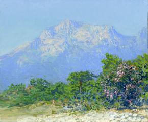 Simon Kozhin. Taurus Mountains. Beldibi. Turkey. 2013. Oil on canvas on cardboard, oil. 25 x 30 cm.