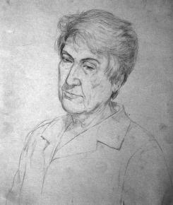 Simon Kozhin. Kozhina Alexandra Ivanovna (Grandmother). The sketch.