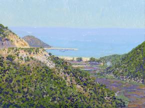 Simon Kozhin. Kekova. Mediterranean Sea. Turkey. 2013. Oil on canvas on cardboard. 30 x 40 cm.