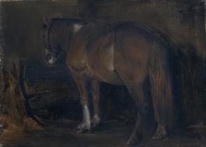 Simon Kozhin. A copy of P. O. Kovalevsky. Red-Savras horse.