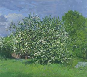 Simon Kozhin. May. Apple trees bloom.