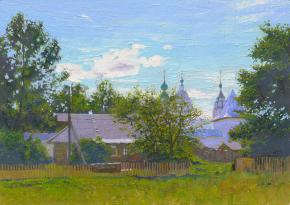 Семён Кожин. Николо-Улейминский монастырь. Вид на Введенскую церковь. Углич.