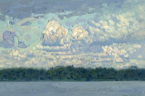 Simon Kozhin. Clouds over the lake. Tsaritsyno.