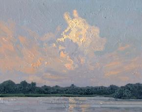 Simon Kozhin. Cloud over the lake