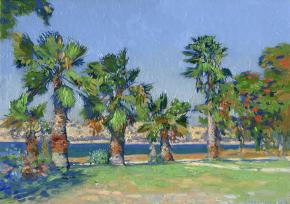 Simon Kozhin. Palm trees on the beach. Gumbet