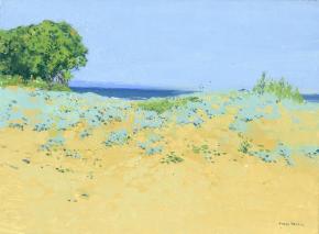 Simon Kozhin. Beach. Malia. Crete. 2012. Canvas on cardboard, oil. 18 x 24 cm.