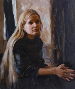 Simon Kozhin. Portrait of Olga Nikolaevna Zlatoverkhovnikova