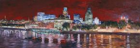 Simon Kozhin. View of the City From the Thames.