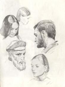 Simon Kozhin. Ganzhenko Alexander, Olga Zlatoverhovnikova, Tokarzhevskaya Angela. The sketch.