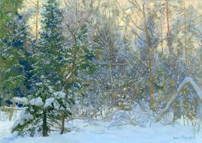 Simon Kozhin. Winter forest. Opalikha.