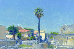 Simon Kozhin. Old Town. Rhodes. Greece. 2014. Canvas, oil. 20 x 30 cm.