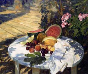 Simon Kozhin. "Still life with fruits".