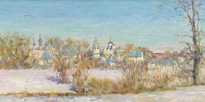 Simon Kozhin. Suzdal. Winter. View of the Pokrovsky Monastery.