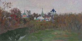 Simon Kozhin. Suzdal. View of the Cathedral of the Christmassy and Pyatnitskaya Church. 