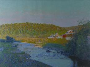 Simon Kozhin. Quiet evening. The Kynok River
