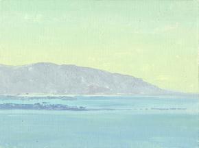 Simon Kozhin. Evening near Malia. Crete. 2012. Canvas on cardboard, oil. 15 x 20 cm