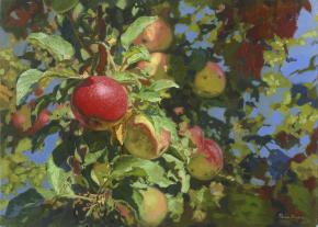 Simon Kozhin. Apples. 2011. Oil on canvas. 40 x 55 cm.