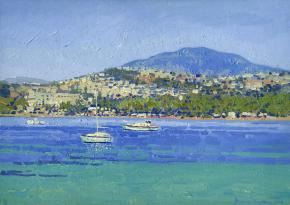 Simon Kozhin. The yachts are at anchor. Gumbet