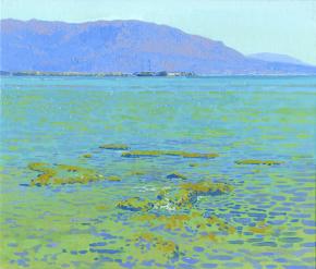 Simon Kozhin. Malia Bay in the Afternoon. 2012. Canvas on cardboard, oil. 30 x 35 cm