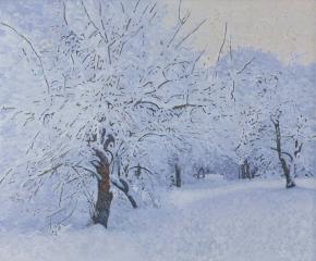 Simon Kozhin. Snow-covered garden. Kuzminki. 