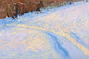 Simon Kozhin. Winter road. Tsaritsyno.