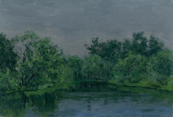 Simon Kozhin. A pond. Opalikha.